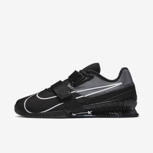 Zapatillas Training Nike Romaleos 4 Hombre Negras Blancas | NK019FZI